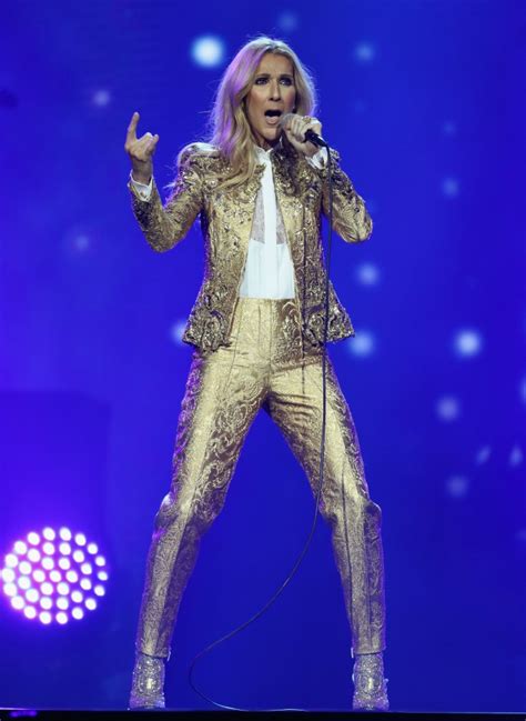 celine dion gold outfit|Celine Dion thigh boots.